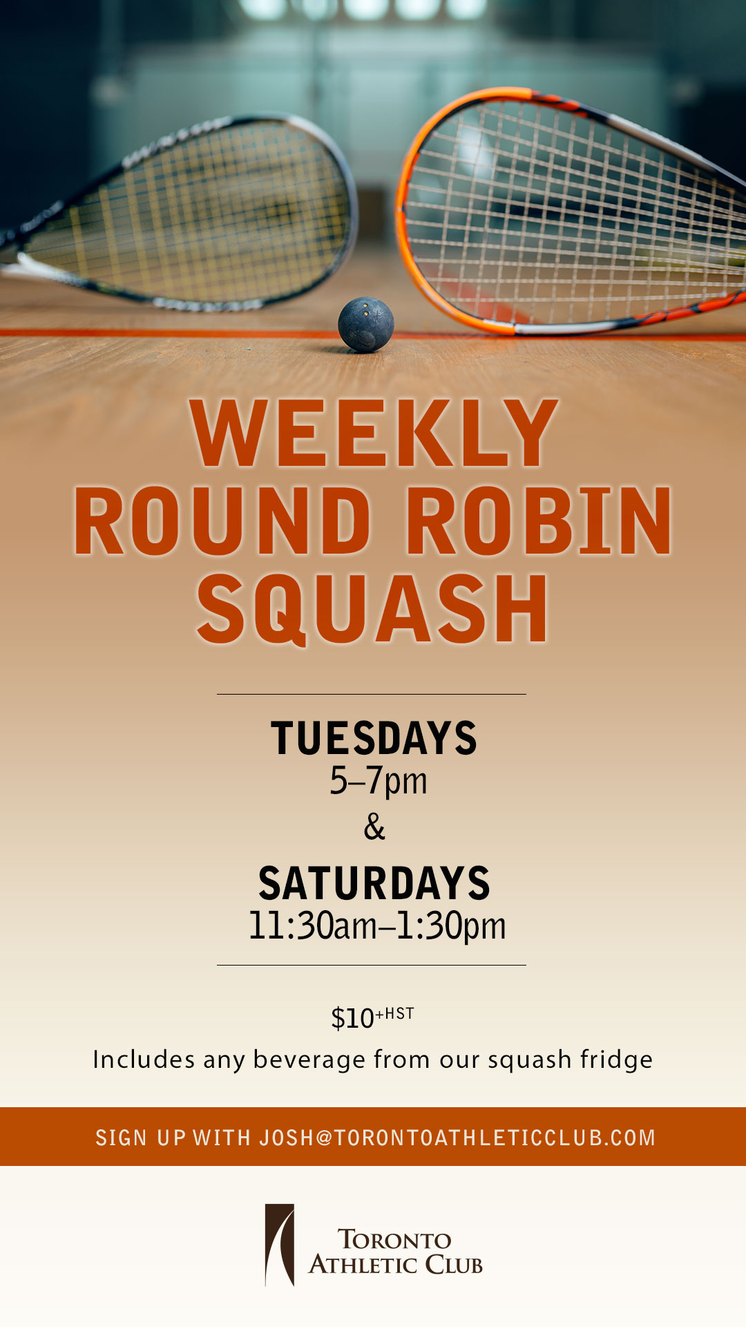 Weekly Squash Round Robins